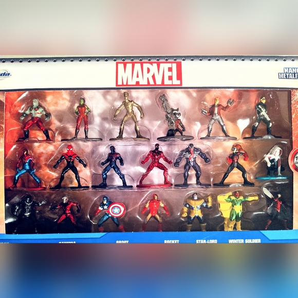Marvel Nano Metal Figs Black Panther Groot Iron Man Captain America Wasp Toys - Picture 7 of 9